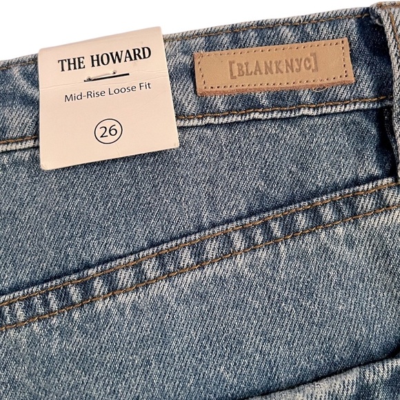 Blank NYC The Howard Distressed Mid Rise Loose Fit Jean 26 NWT - Picture 8 of 11